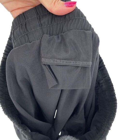 Athleta Racer 2 in 1 Shorts Layered Black Zip Pockets 291755 Women Size XS - Picture 4 of 8